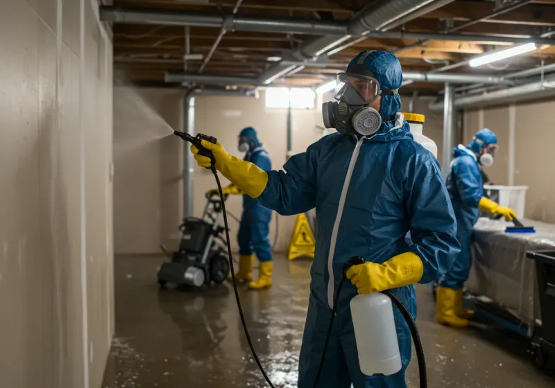 Basement Sanitization and Antimicrobial Treatment process in New Plymouth, ID